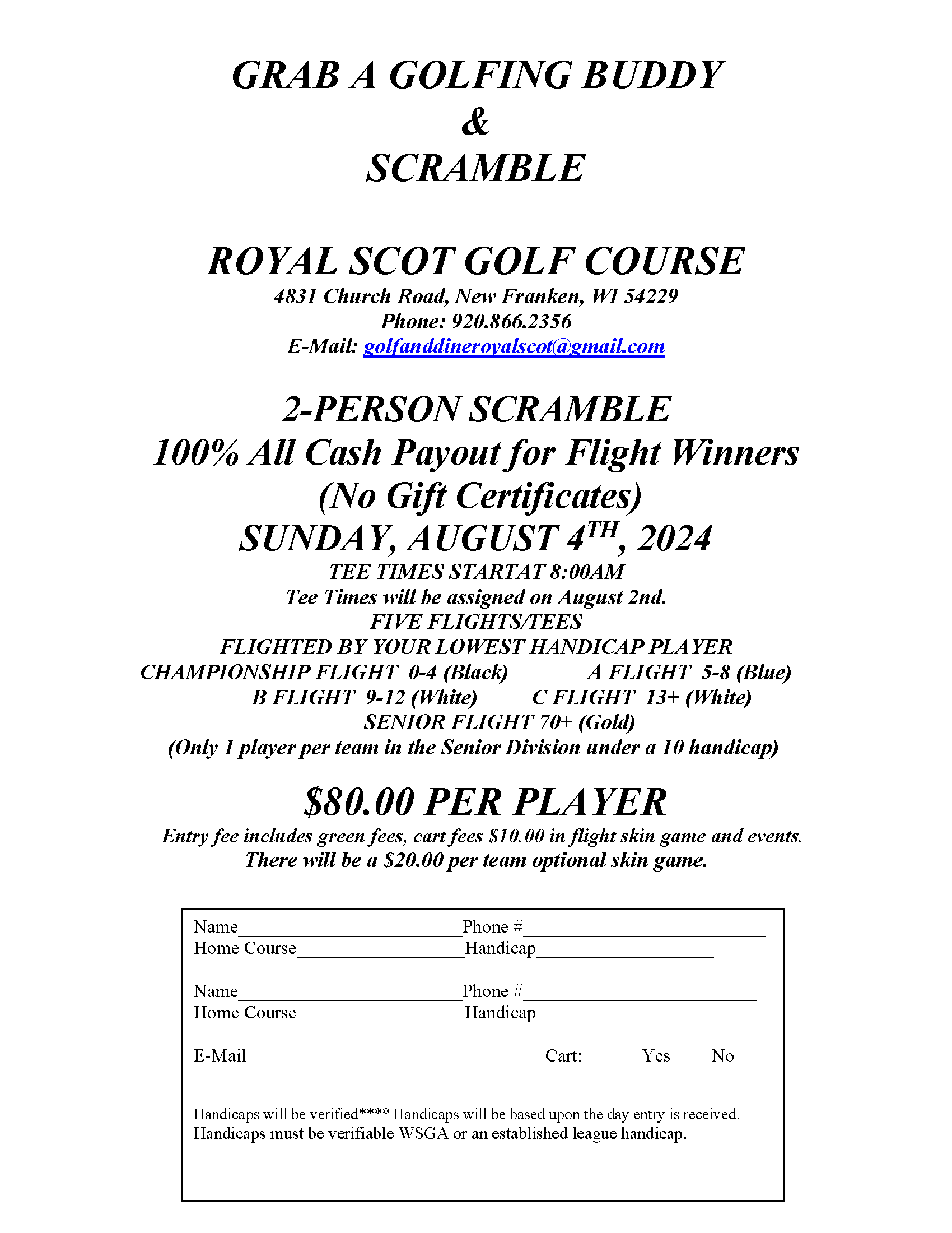Calendar Royal Scot Golf Course Calendar Royal Scot Golf Course